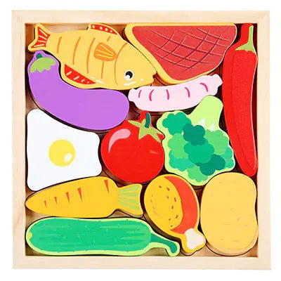 3D Cartoon Animal Wooden Puzzle for Early Learning - The Happy Package