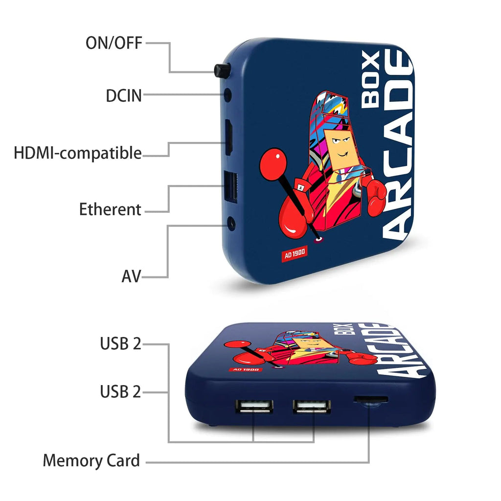 ARCADE Retro TV Game Console with 50,000 Games Support - The Happy Package