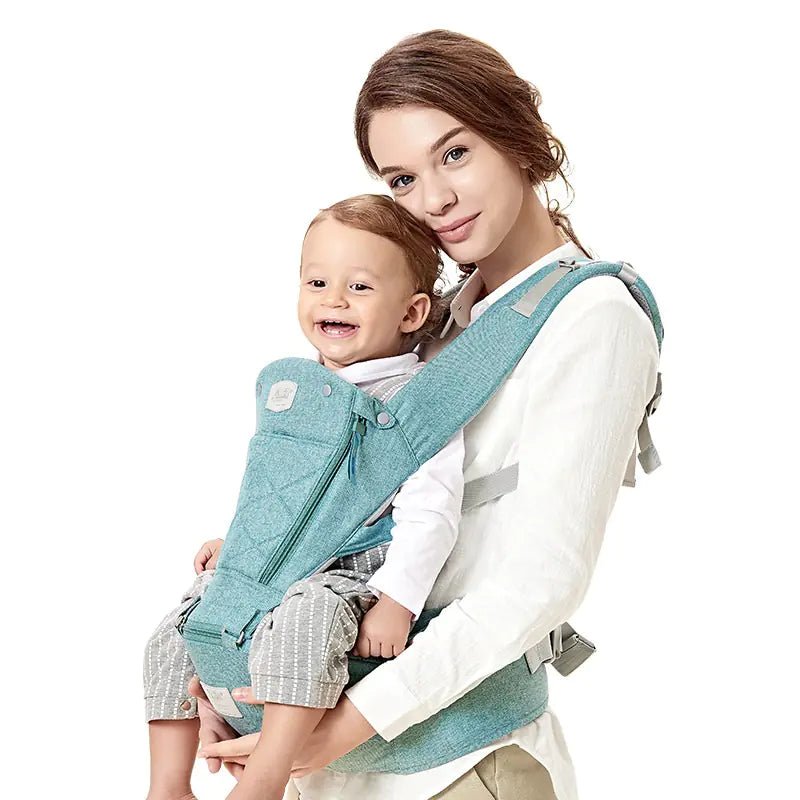 Baby Carrier with Bass Bear Hip Seat for Front Carry - The Happy Package