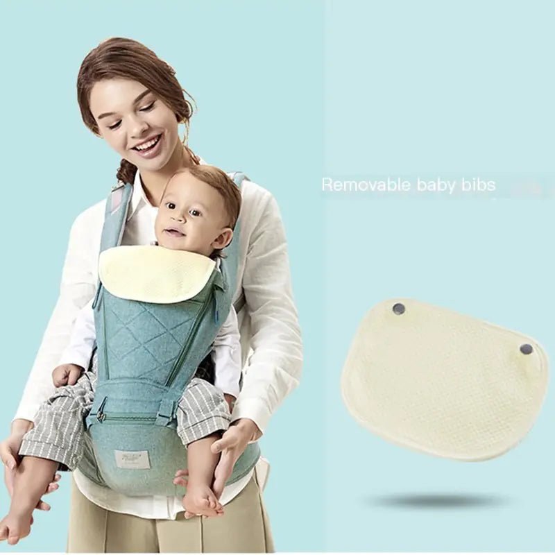 Baby Carrier with Bass Bear Hip Seat for Front Carry - The Happy Package