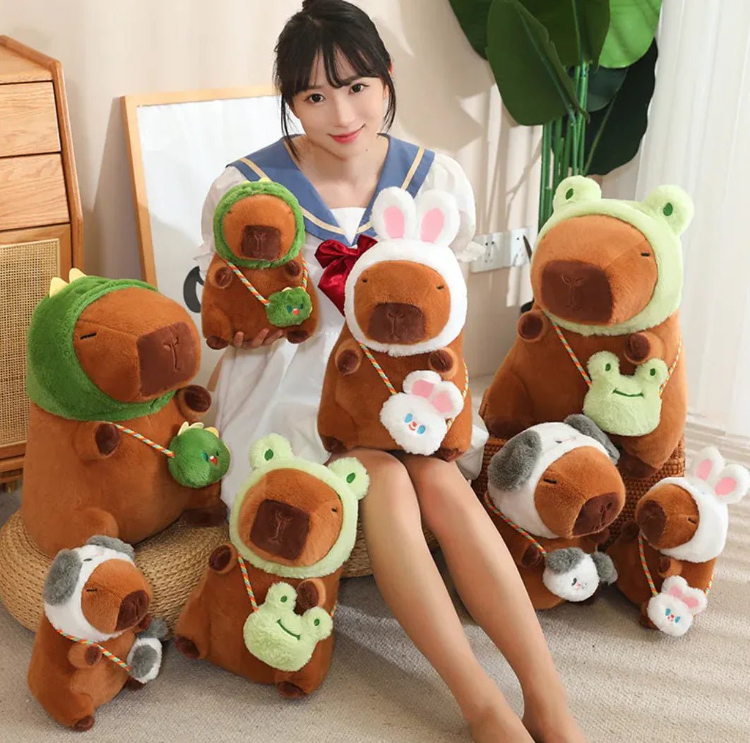 Capybara and Rabbit Plush Ragdoll - The Happy Package