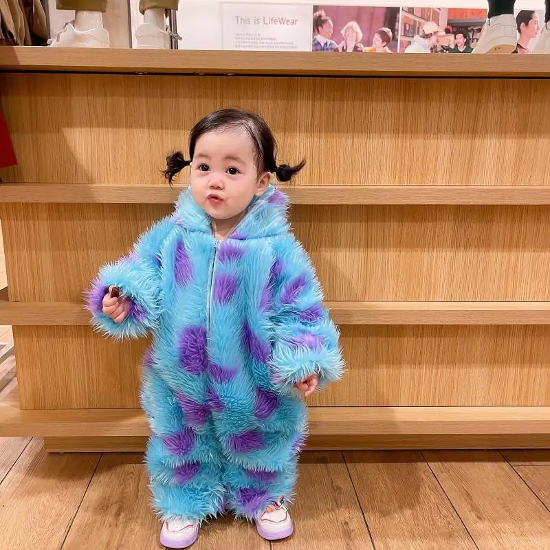 Cute Animal Baby Jumpsuit With Hooded Zipper - The Happy Package