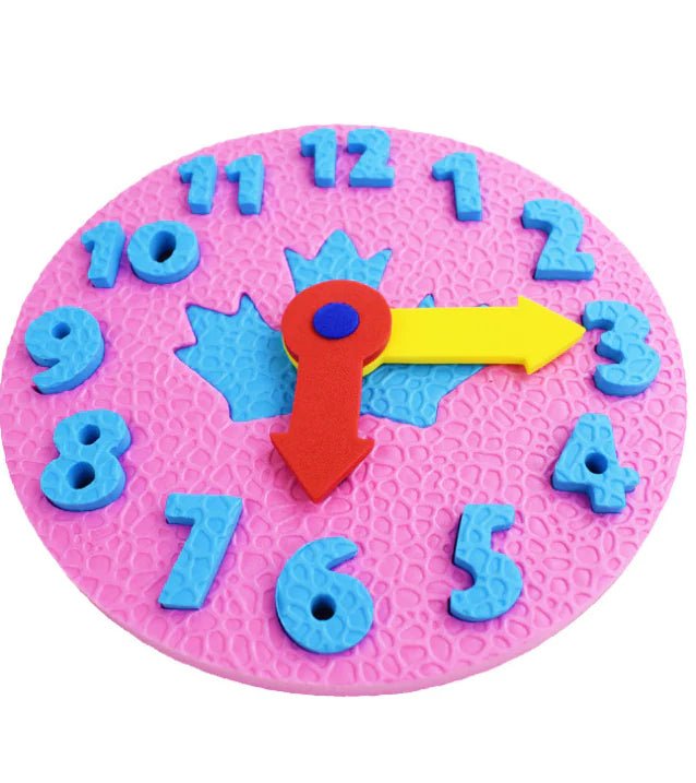 EVA Clock Puzzle Blocks for Time Learning (Gift Set) - The Happy Package