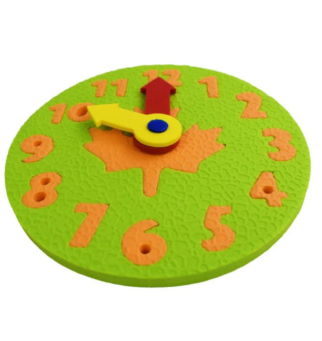 EVA Clock Puzzle Blocks for Time Learning (Gift Set) - The Happy Package