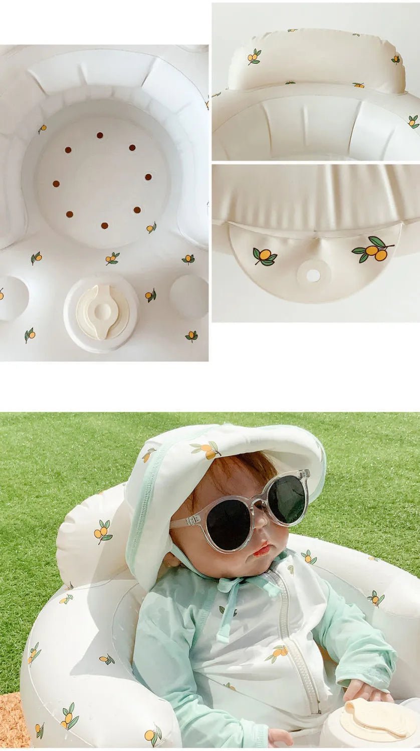 Inflatable Baby Chair for Dining & Bath - The Happy Package