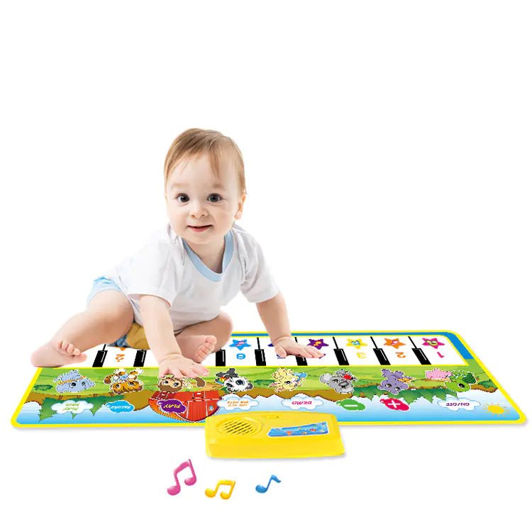 Multifunctional Music Piano Mat for Kids, Green - The Happy Package