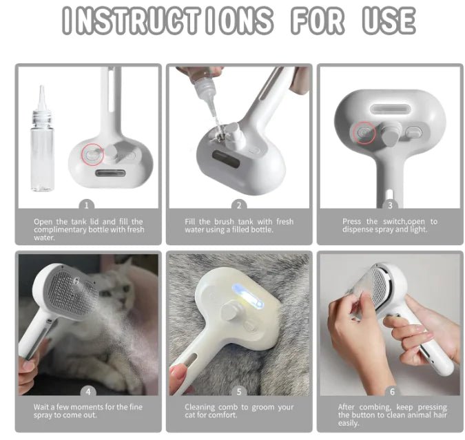 Pet Hair Spray Brush - The Happy Package