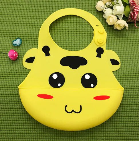 Silicone Waterproof Adjustable Cartoon Bibs for Kids - The Happy Package