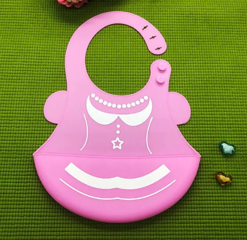 Silicone Waterproof Adjustable Cartoon Bibs for Kids - The Happy Package
