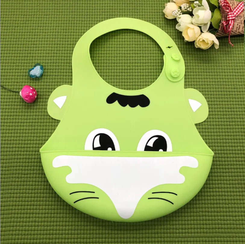 Silicone Waterproof Adjustable Cartoon Bibs for Kids - The Happy Package