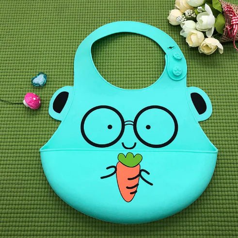 Silicone Waterproof Adjustable Cartoon Bibs for Kids - The Happy Package