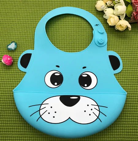 Silicone Waterproof Adjustable Cartoon Bibs for Kids - The Happy Package