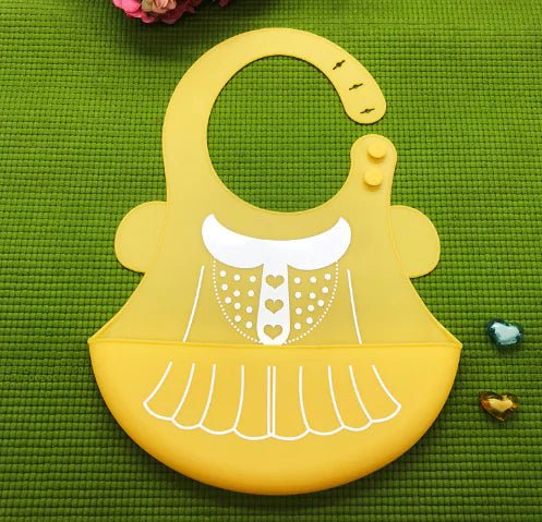Silicone Waterproof Adjustable Cartoon Bibs for Kids - The Happy Package