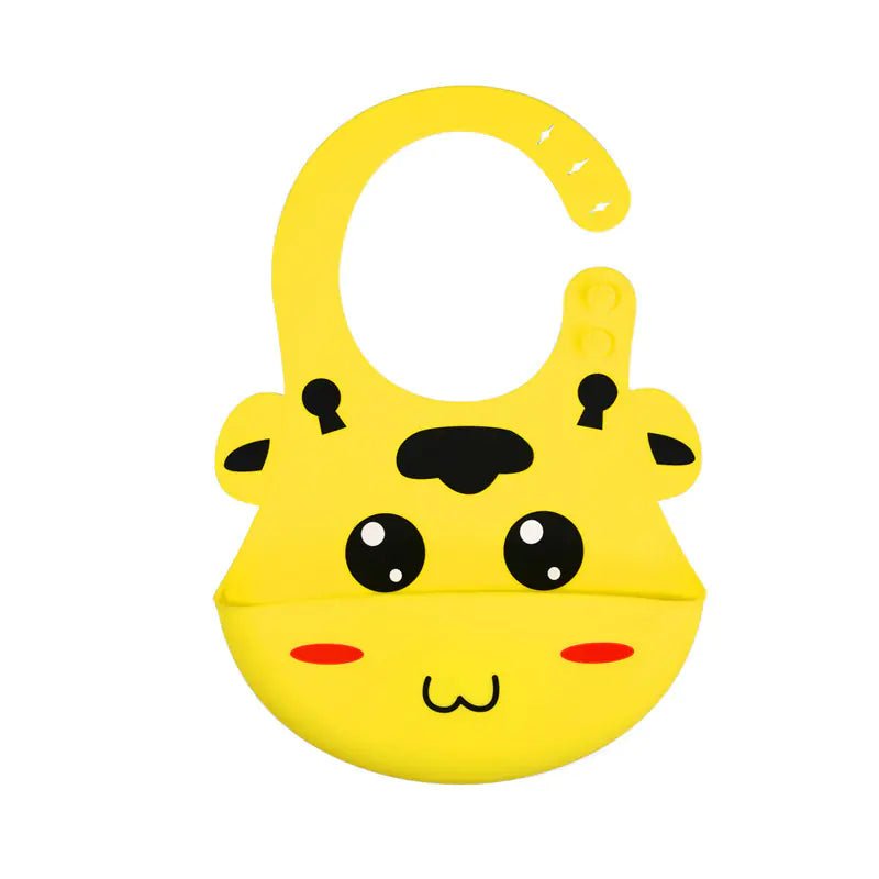 Silicone Waterproof Adjustable Cartoon Bibs for Kids - The Happy Package