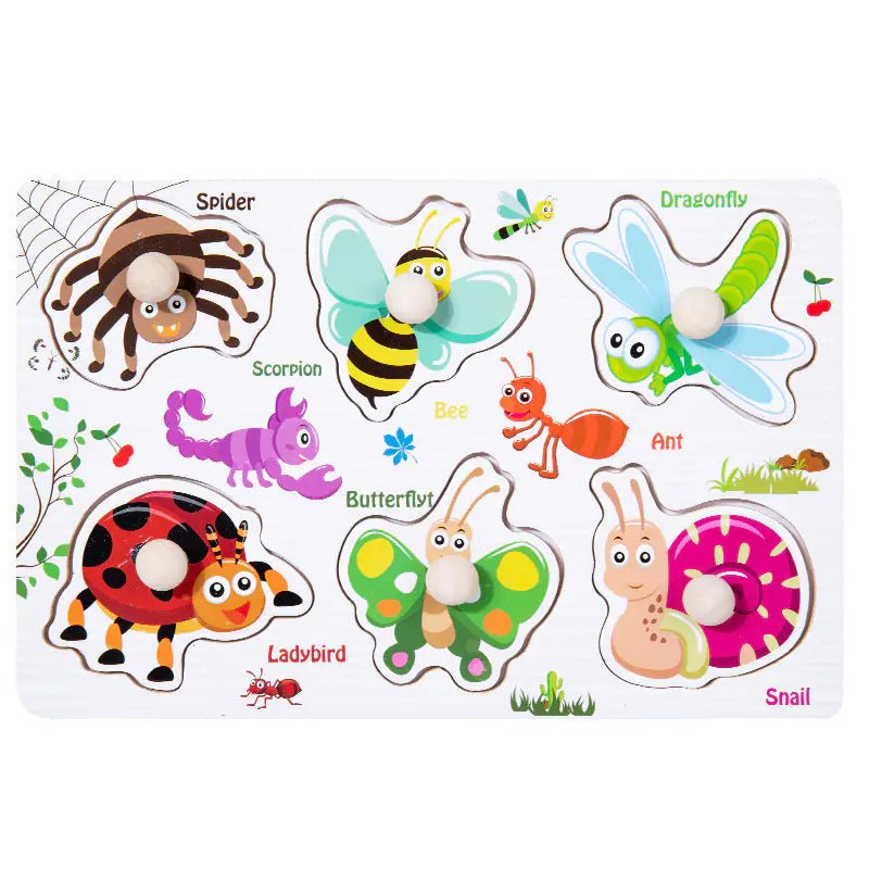 Wooden 3D Animal Puzzle Toy for Early Learning - The Happy Package
