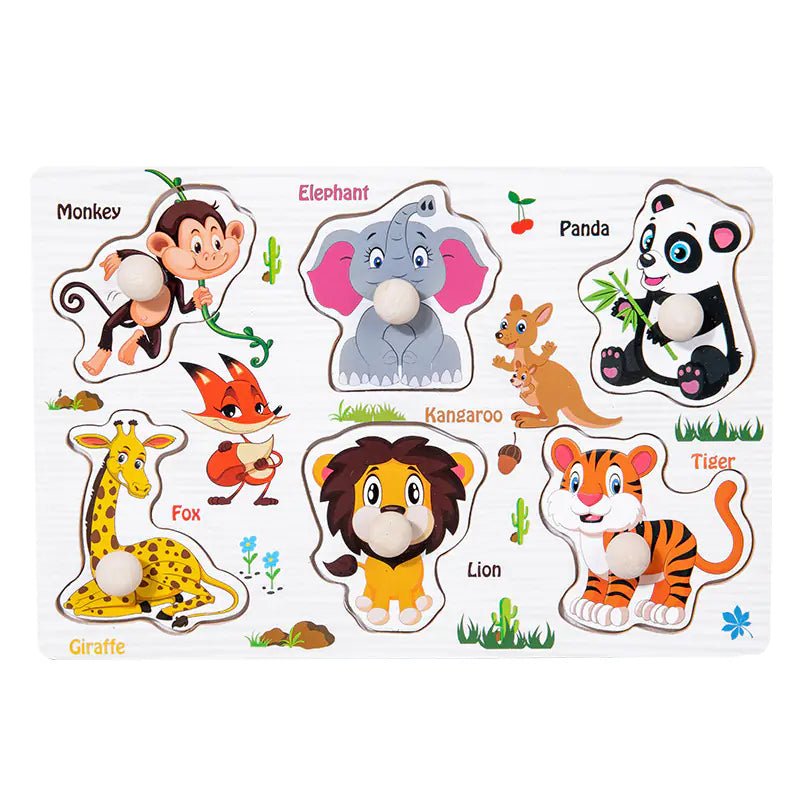 Wooden 3D Animal Puzzle Toy for Early Learning - The Happy Package