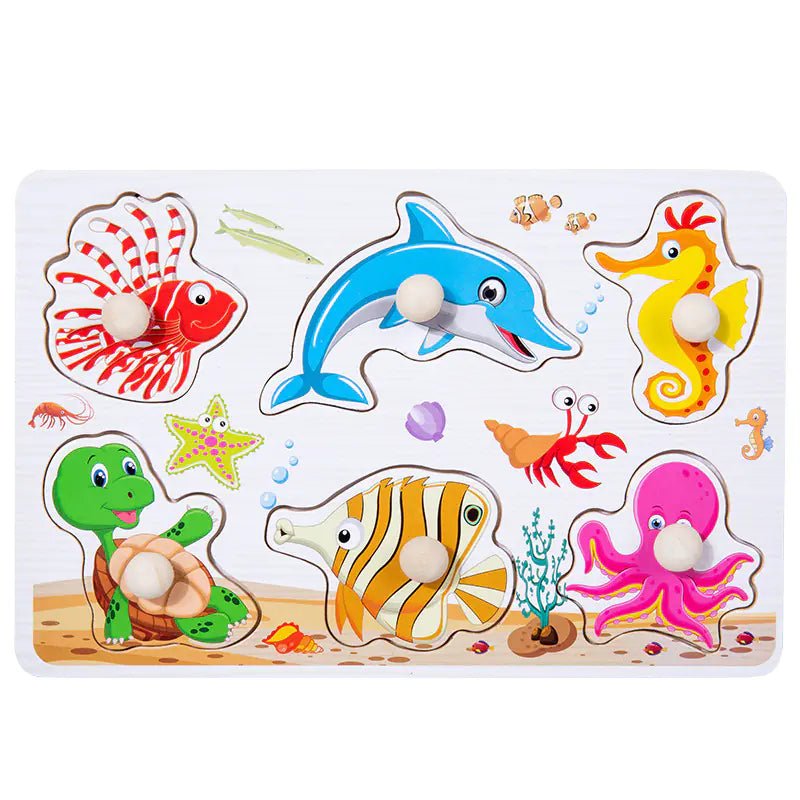 Wooden 3D Animal Puzzle Toy for Early Learning - The Happy Package