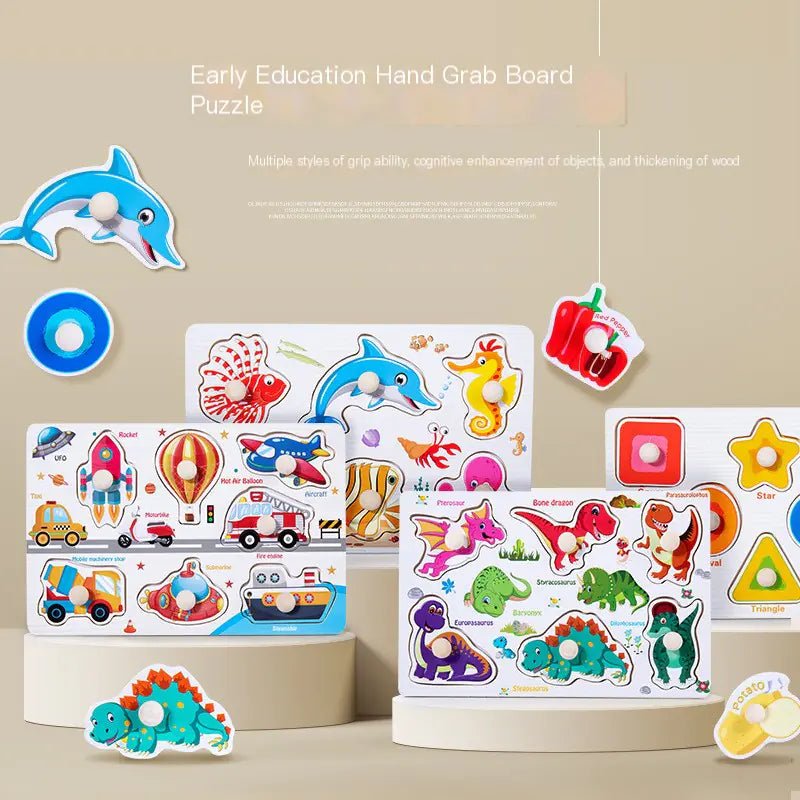 Wooden 3D Animal Puzzle Toy for Early Learning - The Happy Package