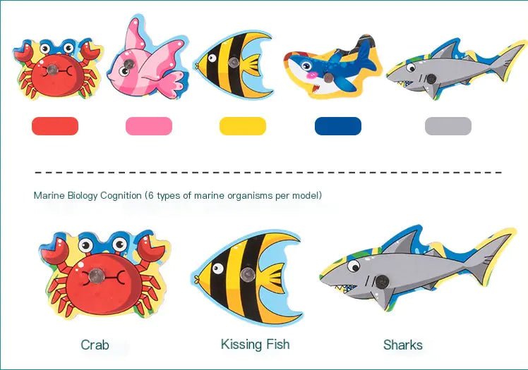 Wooden Magnetic Fishing Toy - The Happy Package