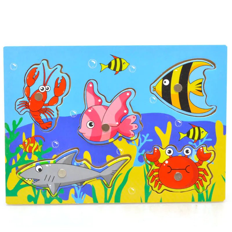 Wooden Magnetic Fishing Toy - The Happy Package